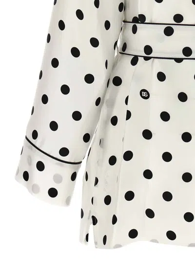 Dolce & Gabbana Polka-dot Long-sleeved Pajama Shirt