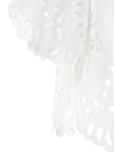 Dolce & Gabbana Cut-out Embroidery Shirt With Scalloped Hem
