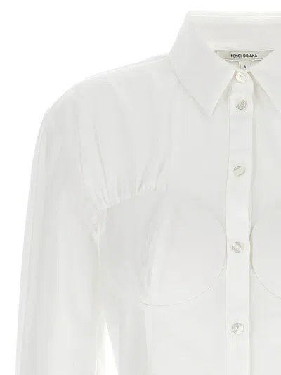 Nensi Dojaka Modern Fusion Collared Shirt