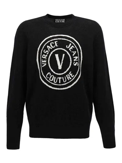Versace Jeans Couture Logo-print Crew-neck Sweatshirt