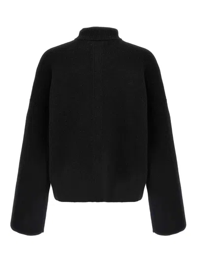 Rick Owens Intarsia-knit Slogan Sweater In Virgin Wool