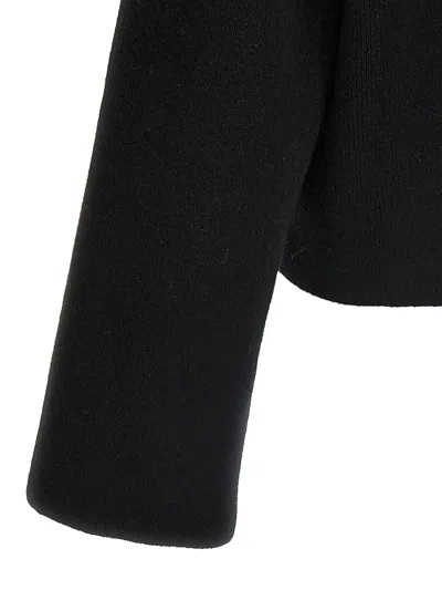 Rick Owens Intarsia-knit Slogan Sweater In Virgin Wool