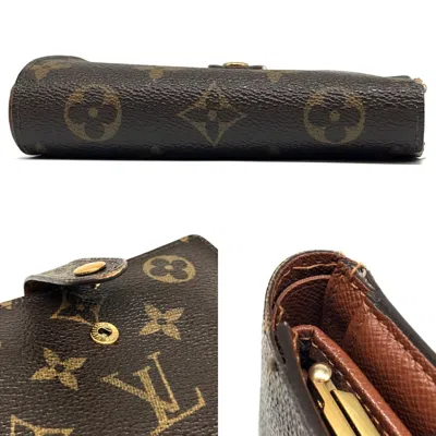 Pre-owned Louis Vuitton Brown Galle Monogram Monogram Wallet (bi-fold) ()
