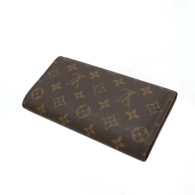 Pre-owned Louis Vuitton Brown Monogram Long Wallet (tri-fold) ()