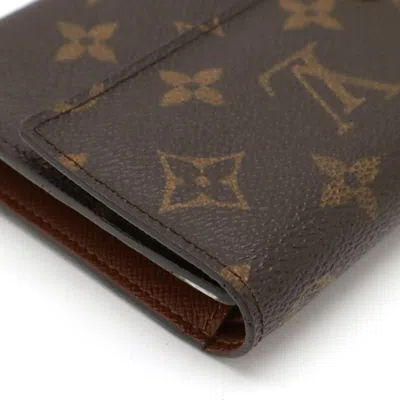 Pre-owned Louis Vuitton Brown Monogram Long Wallet (tri-fold) ()