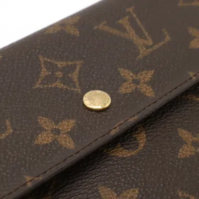 Pre-owned Louis Vuitton Brown Monogram Long Wallet (tri-fold) ()