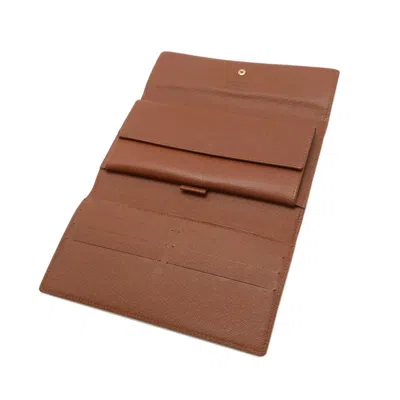 Pre-owned Louis Vuitton Brown Monogram Long Wallet (tri-fold) ()