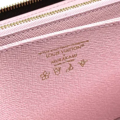 Pre-owned Louis Vuitton Brown Monogram Pink Monogram Long Wallet (bi-fold) ()