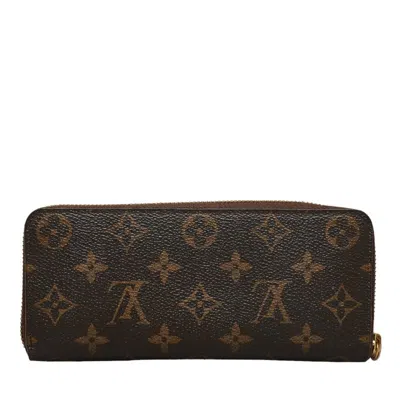Pre-owned Louis Vuitton Brown Monogram Rose Ballerine Monogram Leather Long Wallet (bi-fold) ()