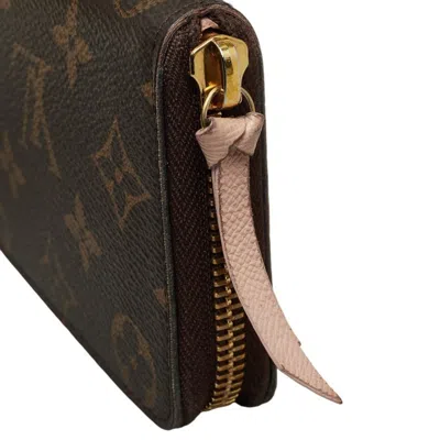 Pre-owned Louis Vuitton Brown Monogram Rose Ballerine Monogram Leather Long Wallet (bi-fold) ()