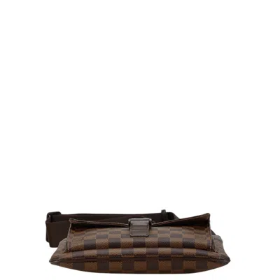 Pre-owned Louis Vuitton Brown Pvc Leather Pochette Shoulder Bag ()