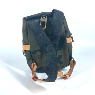 Pre-owned Louis Vuitton Camouflage Green Canvas Backpack ()