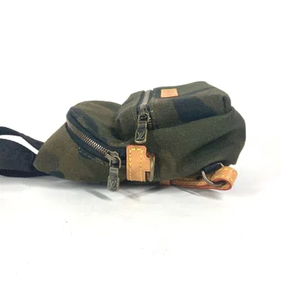 Pre-owned Louis Vuitton Camouflage Green Canvas Backpack ()