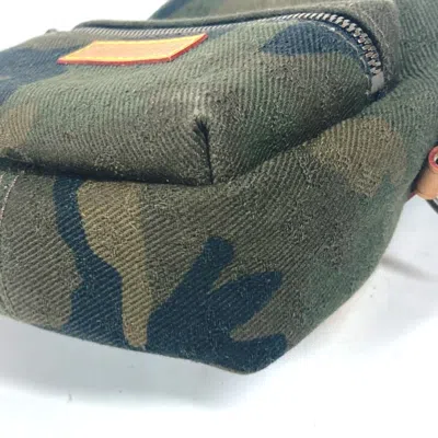 Pre-owned Louis Vuitton Camouflage Green Canvas Backpack ()