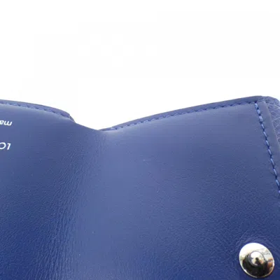 Pre-owned Louis Vuitton Cobalt Coated Canvas Leather Wallet (tri-fold) ()