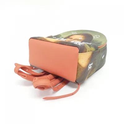 Pre-owned Louis Vuitton Corail Pink Gold Coated Canvas Backpack ()