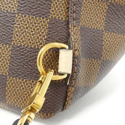 Pre-owned Louis Vuitton Cream Ebene Coated Canvas Backpack ()