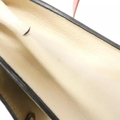 Pre-owned Louis Vuitton Cream Marron Leather Canvas Shoulder Bag ()