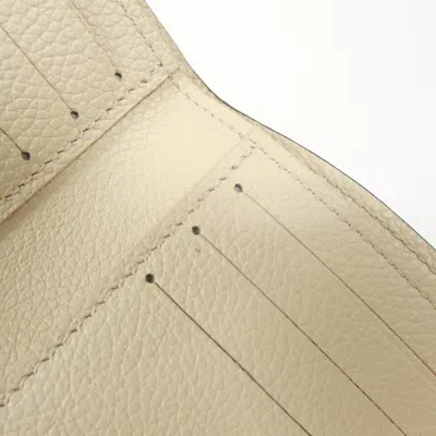 Pre-owned Louis Vuitton Cream Monogram Empreinte Wallet (tri-fold) ()