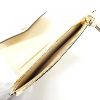 Pre-owned Louis Vuitton Cream Monogram Empreinte Wallet (tri-fold) ()