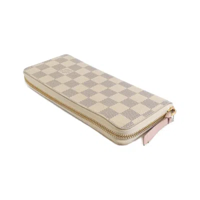 Pre-owned Louis Vuitton Damier Azur Rose Ballerine Damier Azur Long Wallet (bi-fold) ()