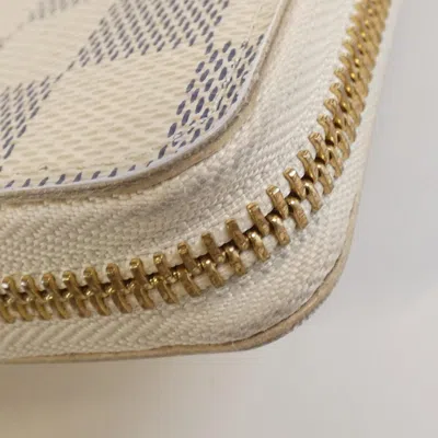Pre-owned Louis Vuitton Damier Azur Rose Ballerine Damier Azur Long Wallet (bi-fold) ()
