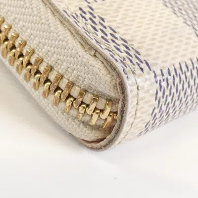 Pre-owned Louis Vuitton Damier Azur Rose Ballerine Damier Azur Long Wallet (bi-fold) ()