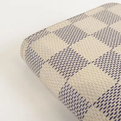 Pre-owned Louis Vuitton Damier Azur Rose Ballerine Damier Azur Long Wallet (bi-fold) ()