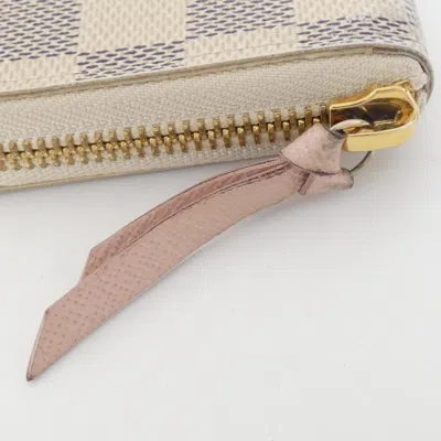 Pre-owned Louis Vuitton Damier Azur Rose Ballerine Damier Azur Long Wallet (bi-fold) ()