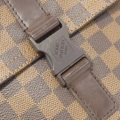 Pre-owned Louis Vuitton Damier Canvas Ebene Coated Canvas Pochette Shoulder Bag ()