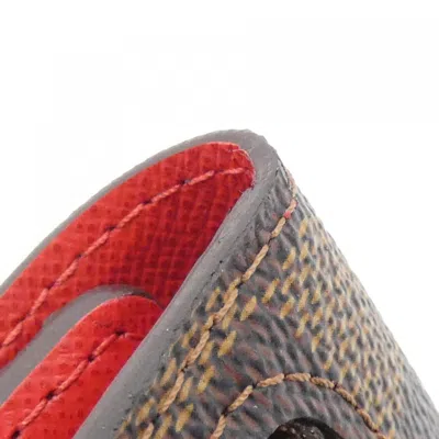 Pre-owned Louis Vuitton Damier Canvas Ebene Coated Canvas Wallet (tri-fold) ()