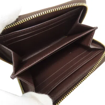 Pre-owned Louis Vuitton Damier Canvas Ebene Damier Canvas Coin Purse/coin Case ()