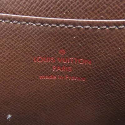 Pre-owned Louis Vuitton Damier Canvas Ebene Damier Canvas Coin Purse/coin Case ()