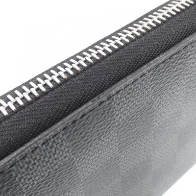 Pre-owned Louis Vuitton Damier Graphite Graphite Coated Canvas Wallet (bi-fold) ()