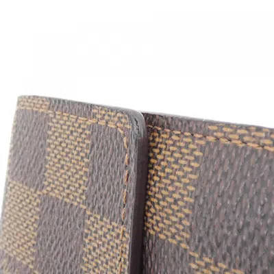 Pre-owned Louis Vuitton Ebene Coated Canvas Long Wallet (bi-fold) ()