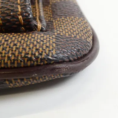 Pre-owned Louis Vuitton Ebene Coated Canvas Pochette Shoulder Bag ()
