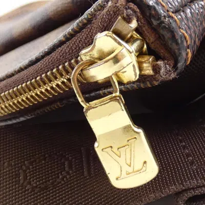 Pre-owned Louis Vuitton Ebene Coated Canvas Pochette Shoulder Bag ()