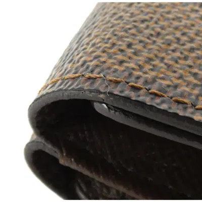Pre-owned Louis Vuitton Ebene Coated Canvas Wallet (tri-fold) ()