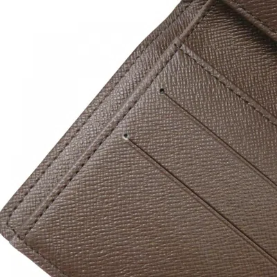 Pre-owned Louis Vuitton Ebene Coated Canvas Wallet (tri-fold) ()