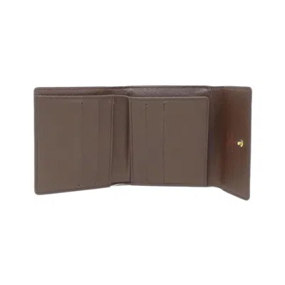 Pre-owned Louis Vuitton Ebene Coated Canvas Wallet (tri-fold) ()