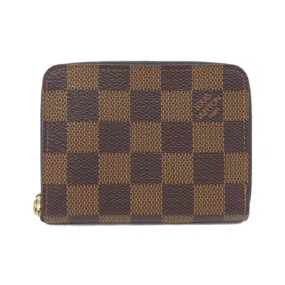 Pre-owned Louis Vuitton Ebene Rose Ballerine Coin Purse/coin Case ()