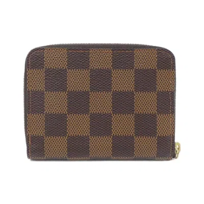 Pre-owned Louis Vuitton Ebene Rose Ballerine Coin Purse/coin Case ()