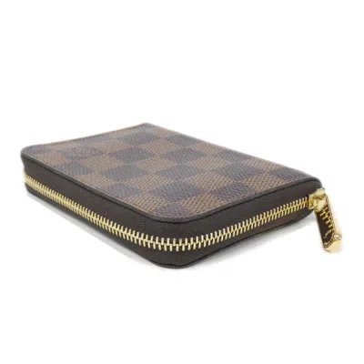 Pre-owned Louis Vuitton Ebene Rose Ballerine Coin Purse/coin Case ()