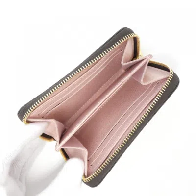 Pre-owned Louis Vuitton Ebene Rose Ballerine Coin Purse/coin Case ()