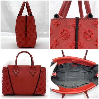 Pre-owned Louis Vuitton Framboise Red Color Leather Shoulder Bag Tote Bag ()