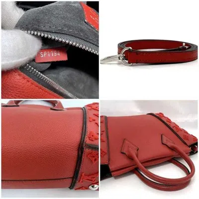 Pre-owned Louis Vuitton Framboise Red Color Leather Shoulder Bag Tote Bag ()