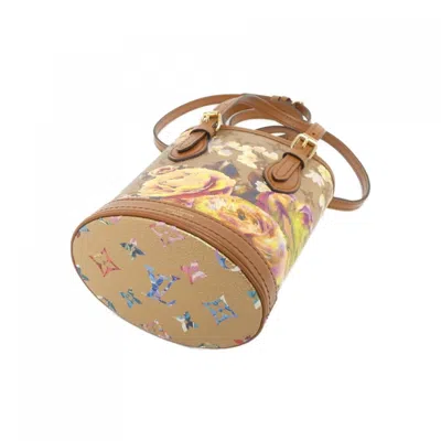 Pre-owned Louis Vuitton Gold Coated Canvas Shoulder Bag ()