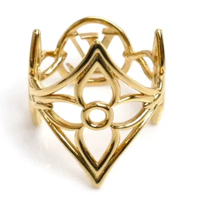 Pre-owned Louis Vuitton Gold Gold Plating Band Ring ()