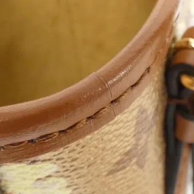 Pre-owned Louis Vuitton Gold Coated Canvas Shoulder Bag ()