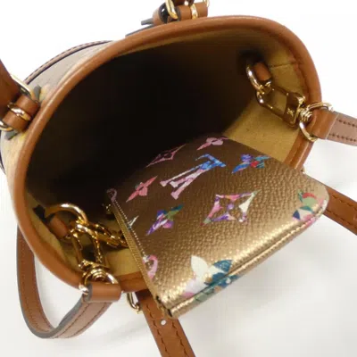 Pre-owned Louis Vuitton Gold Coated Canvas Shoulder Bag ()